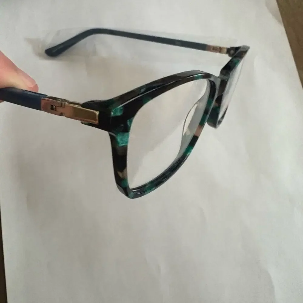 NWT Chelsea and Morgan blue multi tortoise glasses